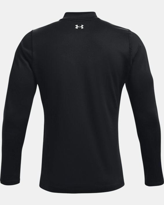 Under Armour ColdGear Fitted Mock Long Sleeve Mens Running Top Black 
